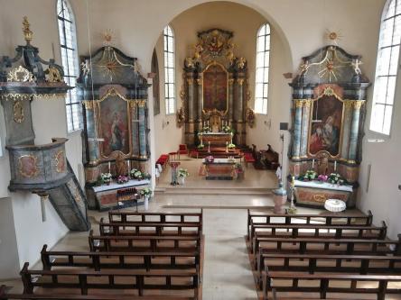 Innenansicht Kirche Welschensteinach
